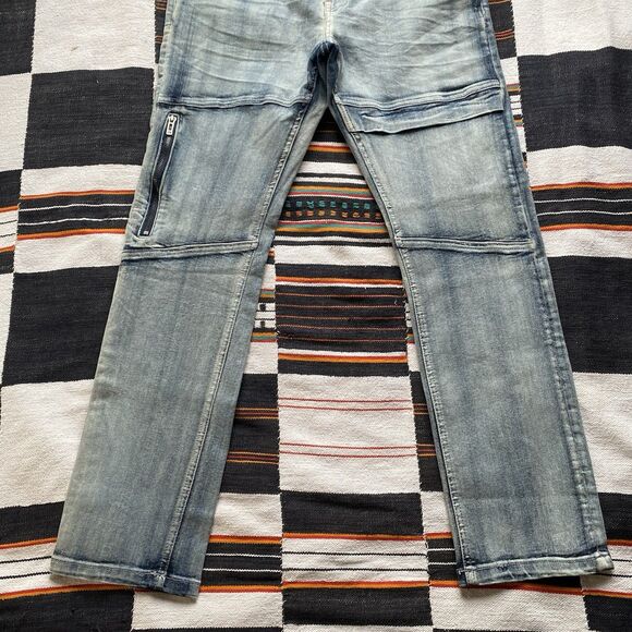 NWT Ecko Unltd Light Wash Denim Jeans. Streetwear. Casual. Size 34. Unisex. - Picture 5 of 12